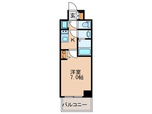 プレサンス南森町ライズ（1104）の物件間取画像